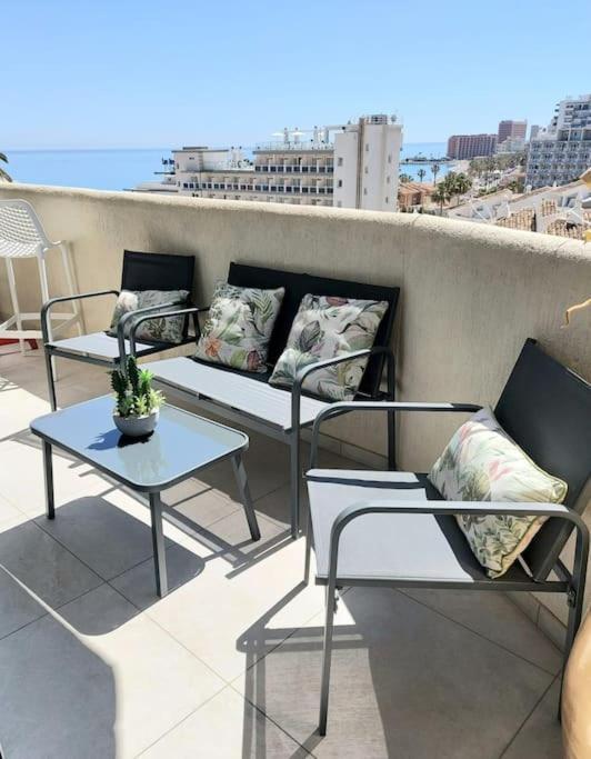 Lux. Frontbeach-Terrace. 5 Pools.Tv. 2 A.C.Netflix 贝纳尔马德纳 外观 照片